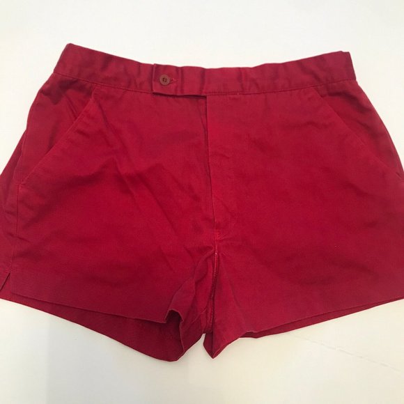 Jockey Shorts Vintage Jockey Mens Short Shorts Red Size 34 X 25